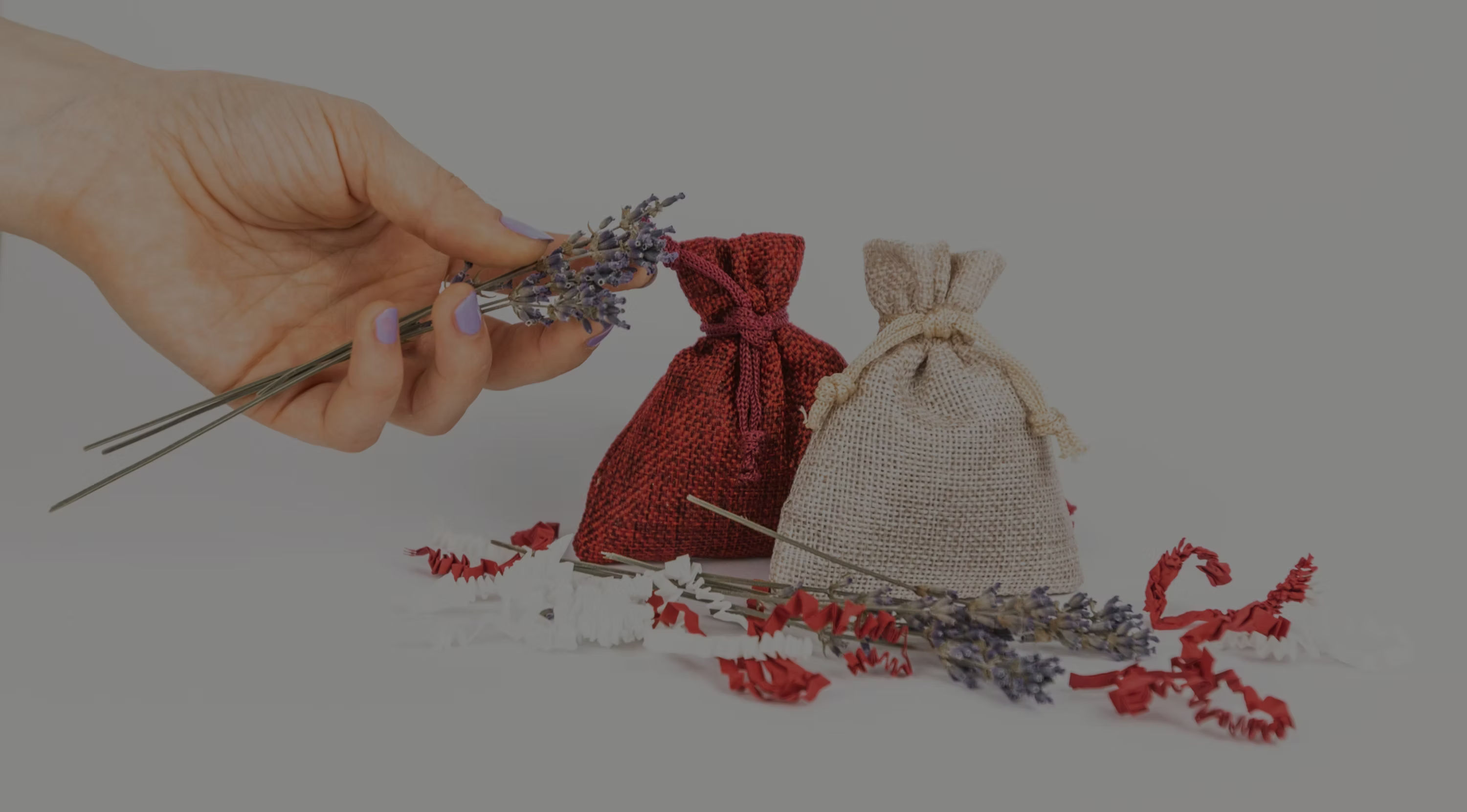 Handcrafted lavender sachets